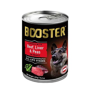 Booster Chunks With Beef, Liver & Peas – Can Food